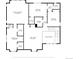 Layout of the primary bedroom, Gathering room, and laundry room within the house at 8035 S Kewaunee St, Aurora, CO 80016