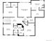 Detailed floor plan showcasing the layout of the upper level including bedroom and bathroom dimensions at 2669 Red Bird Trl, Castle Rock, CO 80108