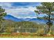 Scenic mountain vista featuring lush greenery and snow-capped peaks in the distance at 1007 Nob Hill Rd, Evergreen, CO 80439