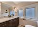 Well-lit bathroom with a modern vanity and ample natural light at 340 S Logan St, Denver, CO 80209