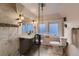 Stylish bathroom with a glass shower and modern vanity at 340 S Logan St, Denver, CO 80209
