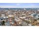 A captivating aerial view of the neighborhood with a wide shot of buildings and roads at 500 E 11Th Ave # 401, Denver, CO 80203