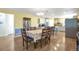 Spacious dining area adjacent to the kitchen with an inviting layout for Gathering gatherings and entertainment at 801 S 15Th Ave, Brighton, CO 80601