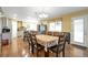 Bright dining space offers an inviting atmosphere adjacent to the kitchen, ideal for hosting meals at 801 S 15Th Ave, Brighton, CO 80601
