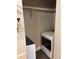 Washing machine and dryer in laundry closet at 1222 Yosemite St, Denver, CO 80220