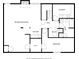 Detailed floor plan showcasing a basement layout including a rec room, laundry, bathroom, and bedroom at 6305 W 6Th Ave # C12, Lakewood, CO 80214