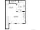 Floorplan showing the layout of the Living Room, Dining Area, Kitchen and Pantry at 12711 Colorado Blvd # 714G, Thornton, CO 80241