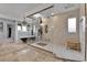 Luxury bathroom featuring a glass shower and a classic clawfoot tub at 1 Red Fox Ln, Littleton, CO 80127