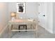 Cozy office space featuring a vintage desk, modern art, and a neutral color palette at 8028 W 52Nd Ln # B, Arvada, CO 80002