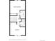 Detailed floor plan showcasing the layout of two bedrooms and two bathrooms at 4636 S Dillon Ct # B, Aurora, CO 80015