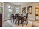 Charming dining room with natural light, a dining table set for six, and stylish artwork at 835 Niagara St, Denver, CO 80220