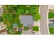 Aerial view of a property showcasing roof, landscaped yard, driveway, and surrounding neighborhood at 3860 Mallard Dr, Highlands Ranch, CO 80126