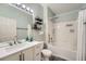 Clean bathroom featuring a vanity, mirror, and shower-tub combination at 3262 E 103Rd Dr # 1810, Thornton, CO 80229