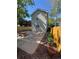 Spacious backyard patio with a privacy fence and garden beds at 3440 W 33Rd Ave, Denver, CO 80211