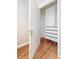 Efficient closet featuring shelves and drawers to maximize storage space at 1416 N Downing St # 1, Denver, CO 80218