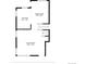 Floor plan featuring a kitchen, dining area, living room, and staircase on the first floor at 4127 S Lewiston Cir, Aurora, CO 80013