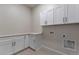 Functional laundry room with ample counter and cabinet space at 461 Muirfield Cir, Louisville, CO 80027
