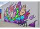 Exterior mural on building with bike rack at 1111 Osage St # 29, Denver, CO 80204