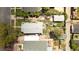 Top-down aerial view of the home's roof and yard, as well as the neighborhood at 2235 Eaton St, Edgewater, CO 80214