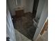 Bathroom with tiled floor, vanity, and toilet at 867 S Grape St, Denver, CO 80246