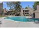 Community pool surrounded by well-maintained condominium buildings at 5300 E Cherry Creek South Dr # 1327, Denver, CO 80246