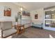 Inviting lobby area with comfortable seating, a modern mailbox setup, and ample natural light at 660 S Alton Way # 10D, Denver, CO 80247