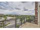 Enjoy the view from this balcony with metal railing and overlooks the city and landscaping at 9019 E Panorama Cir # D504, Englewood, CO 80112