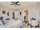 Comfortable main bedroom showcasing modern decor, and multiple entryways at 9019 E Panorama Cir # D504, Englewood, CO 80112