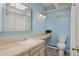 Bathroom with granite countertops, a modern sink, toilet, and a bathtub with shower at 3580 Broadway St # 3, Boulder, CO 80304