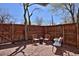 Cozy patio with brick flooring and wood fencing with seating at 3580 Broadway St # 3, Boulder, CO 80304