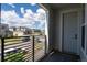 Inviting balcony view overlooking a quiet street in a well-maintained neighborhood, adding a touch of outdoor living at 12374 Farmview St, Thornton, CO 80241