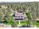 Majestic home nestled among mature trees, boasting a sprawling lawn and picturesque setting at 38666 County Road 21, Elizabeth, CO 80107