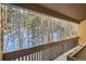 Balcony with view of snow-covered trees at 246 Broken Lance Dr # 503, Breckenridge, CO 80424