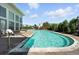 Inviting community pool with clear turquoise water and lounge chairs, perfect for relaxation at 474 Black Feather Loop # 406, Castle Rock, CO 80104