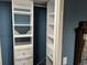 Built in shelving in the closet at 13962 E Stanford Cir # L07, Aurora, CO 80015