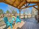 Outdoor covered deck with cozy seating area, ideal for relaxation and entertainment at 2227 Chestnut Cir, Erie, CO 80516