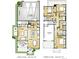 Detailed floor plan showing layout of main and upper levels, with living, kitchen, and bedroom spaces defined at 1232 S Algonquian St, Aurora, CO 80018