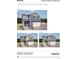 Three exterior elevations of a two-story home with a two car garage; three beds and 2.5 baths at 46541 Sunflower Ln, Bennett, CO 80102