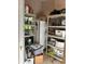 Functional pantry featuring ample shelving for organized storage and a large refrigerator at 36 N Logan St, Denver, CO 80203