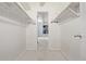 Good size walk-in closet with shelving looking into the room at 1265 Race St # 208, Denver, CO 80206