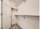 Walk-in closet featuring ample shelving and storage space at 12265 E 2Nd Dr, Aurora, CO 80011