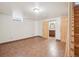 Spacious basement featuring tile flooring and access to a bathroom at 3580 Locust St, Denver, CO 80207