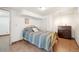 Basement bedroom with a bed, and tile floors at 3580 Locust St, Denver, CO 80207