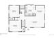 Layout showcasing the first floor with bedrooms, kitchen, living room, and bathroom dimensions at 3580 Locust St, Denver, CO 80207