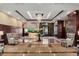 Elegant lobby with marble floors, chandelier lighting, and comfortable seating at 2950 E 17Th Ave, Denver, CO 80206