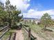 Scenic view of the neighborhood with walking trails and mountain backdrop at 3893 Ute Mountain Trl, Castle Rock, CO 80109