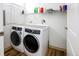 Laundry room with new washer and dryer at 2200 S University Blvd # 212, Denver, CO 80210