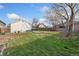 Large backyard with plenty of space for gardening and outdoor activities at 5123 Milwaukee St, Denver, CO 80216