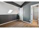 Cozy bedroom with lofted ceiling and wood-style flooring at 19192 E Wyoming Pl # 206, Aurora, CO 80017