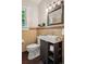 Updated bathroom with a modern vanity and tiled floors at 2771 W 38Th Ave, Denver, CO 80211